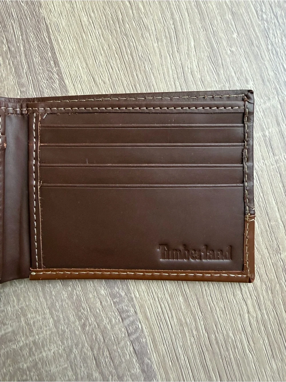 Timberland Brown Leather Card Holder Wallet
